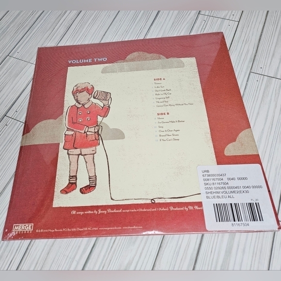 She & Him Volume Two LP on Sky Blue Vinyl Limited Edition NWT - Picture 4 of 5